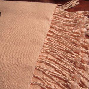 Large Pale Pink Pashmina Wrap – Fringed – Lovely